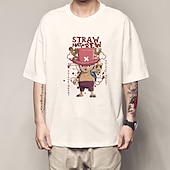 billiga Tecknad och filmkaraktärsgrafik-One Piece Tony Tony Chopper T-shirt Animé Tecknat Anime Harajuku Grafisk Söt Till Par Herr Dam Vuxna Tillbaka till Skolan Varmstämpling