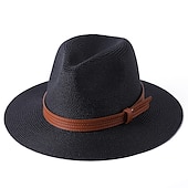 cheap Hats-Women&#039;s Cowboy Hats 1pcs Basic Brown Band Western Hats