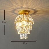 billiga Kristalltaklampa-18cm ö design taklampor metallmålade ytskikt moderna 220-240v