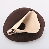 お買い得  パーティーハット-ファッション エレガント ウール100％ 帽子 ととも​​に リボン / カスケーディングラッフル 1個 パーティー／フォーマル / カジュアル / メルボルンカップ かぶと