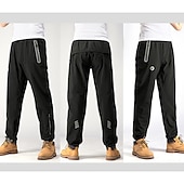 billiga Shorts, tights och byxor för män-ROCKBROS Herr Cykelbyxor Cykel Byxa Underdelar Vinter Bergscykling Vägcykling sporter Vattentät Vindtät Regnsäker Snabb tork Svart Kläder Cykelkläder