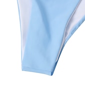 abordables Ensemble de bikinis-Femme Normal Maillots de Bain Bikinis 2 pièces Tanga Maillot de bain Paillettes Vacances Mode Couleur unie Plonger Sans Manches Maillots de bain