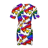 cheap Pride-Dress Rainbow 3D Party Graphic for Women's Adults' 3D Print  for Carnival Pride Parade Pride Month