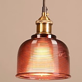 economico Luci a sospensione-14,5 cm lampada a sospensione design singolo led vetro rame stile vintage elettrolitico stile nordico 220-240v