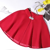 economico Stole da matrimonio-Cappotto avvolgente donna vintage elegante senza maniche avvolge con colore puro per matrimonio vestito estivo per impressionare