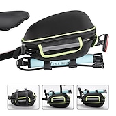 halpa Pyörälaukut-west biking® 8 l pyörän satulalaukku pyöräteline laukku metallirungolla ja sadesuojalla vedenpitävä kevyt heijastinnauha pyörälaukku kangas lycra eva polkupyörälaukku pyörälaukku pyörä polkupyörä pyöräily