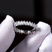 levne Prsteny-Prsten Párty Klasika Stříbrná Měď Jednoduchý Elegantní 1ks / Dámské