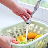 preiswerte Armaturendüsen-360 Grad drehbarer wassersparender Wasserhahn Wasserhahn Belüfter ABS Wasserhahn Düsenfilter Wasserhahn Bubbler Belüfter