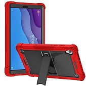 abordables lenovo casos-Tableta Carcasa Funda Para Lenovo Pestaña M10 HD M10 FHD Plus con Soporte Armor Defender Protección resistente Protector de cuerpo completo Color sólido ordenador personal Silicona