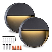abordables luces de pared al aire libre-5w luz de pared exterior led impermeable ip65 lámpara de pared ac/d12v voltaje de seguridad lámpara de cubierta lámpara de barra lámpara de escalera lámpara de paisaje aluminio fundido a presión 3000k blanco cálido opcional ac85-265v 2 piezas 6 piezas