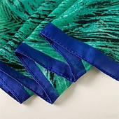 cheap Scarves-1pcs New Soft Peacock Feather Printed Silk Shawls Women Foulard Fashion Sunscreen Female Scarf Stoles Hijab Headscarf Bag Scarves