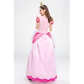 halpa Naisten puvut-Satuteema Prinsessa Peach Cosplay-Asut Loma mekko Makea Elokuva-cosplay for Naisten Aikuisten Naamiaiset Tyttöjen polttarit