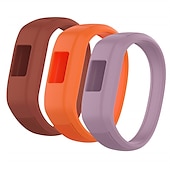 お買い得  ガーミン時計バンド-3パック 時計バンド のために ガーミン Vivofit 3 Vivofit JR Vivofit jr 2 シリコーン 置換 ストラップ 弾性ある 防水 調整可 スポーツバンド リストバンド