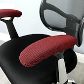 baratos Capa para Cadeira de Escritório-Almofadas de apoio de braço de cadeira de escritório elásticas capa elástica, capas de apoio de braço de cadeira de jogos confortáveis para cotovelos e antebraços alívio de pressão