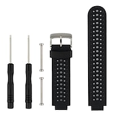 billiga Garmin klockband-Klockarmband för Garmin Forerunner 220/230/235/620/630/735XT Approach S20 / S6 / S5 Silikon Ersättning Rem med borttagningsverktyg Vattentät Andningsfunktion Sportband Armband