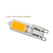 voordelige Ledlampen met twee pinnen-10 stks super heldere g9 led-lamp dimbare 220 v glas lamp constante power licht led-verlichting g4 cob lampen
