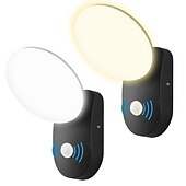 abordables luces de pared al aire libre-Sensor de movimiento de 12w, luz de pared para exteriores, control led, interruptor automático, reflector impermeable para exteriores, pasillo de jardín, terraza, puerta interior para exteriores,