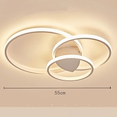 voordelige Dimbare plafondlampen-55 cm dimbare plafondlamp led metaal moderne stijl mode geschilderde afwerkingen 220-240v