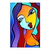economico Ritratti-Mintura Figura Fatta A Mano Pittura A Olio Su Tela Decorazione Della Parete Di Arte Moderna Immagine Astratta Per La Decorazione Domestica Pittura Arrotolata Senza Cornice Non Allungata