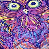Χαμηλού Κόστους Μαύρισμα ταπετσαρία-blacklight ταπετσαρία uv αντιδραστική λάμψη στη σκοτεινή λάμψη πάρτι νέον ψυχεδελικό trippy ομιχλώδης κρεμαστή ταπισερί τοίχου τοιχογραφία για κρεβατοκάμαρα σαλονιού