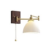 economico Luci da parete-applique da parete per interni moderne in stile nordico led swing armcamera da letto applique da parete in rame 220-240v