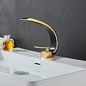 cheap Classical-Bathroom Sink Faucet - Classic Oil-rubbed Bronze / Nickel Brushed / Electroplated Centerset Single Handle One HoleBath Taps