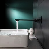 お買い得  浴室・洗面台用水栓金具-洗面台用蛇口-クラシック/壁掛け電気メッキ/塗装仕上げ2つのハンドルの内側に取り付け1つの穴風呂タップ