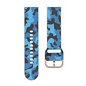 baratos Pulseiras de relógio Fitbit-Pulseira de Smartwatch Compatível com Fitbit Versa 2 / Versa Lite / Versa SE / Versa Silicone Relógio inteligente Alça Impermeável Ajustável Respirável Estampado Floral Substituição Pulseira
