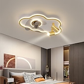 cheap Dimmable Ceiling Lights-Ceiling Light LED Minimalist Bedroom Cloud Ceiling Fan Lamp Simple Modern With Spotlight Home Dining Room Ceiling Fan Integrated Ceiling Lamp