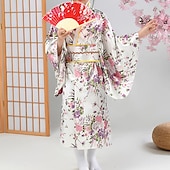 お買い得  着物-女の子 浴衣 ローブ 着物 日本の伝統 マスカレード 子供用 着物コート パーティー