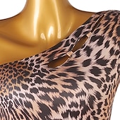 billiga Danskläder till latindans-dans salsa latinsk dansklänning cascading volanger split joint kvinnors träningsprestanda ärmlös hög spandex organza salsa trikå
