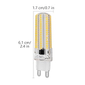 זול נורות דו-פיניות לד-5 יחידות 7.5w נורת תירס led 1000lm g9 bi pin 104leds smd 3014 חם לבן קר לבן לאור תקרה (שווה ערך לוגן 100w) 220-240v