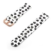 cheap Samsung Watch Bands-Watch Band for Samsung Watch 7/6/5/4 40/44mm, Galaxy Watch 5 Pro 45mm, Galaxy Watch 6/4 Classic 42/46/43/47mm, Watch 3, Active 2, Gear S3 S2 Silicone Replacement  Strap 20mm 22mm Adjustable Floral
