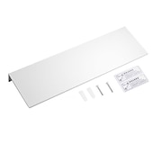 abordables Estantes para baño-estante de baño estante de almacenamiento de baño autoadhesivo 30-50cm espacio moderno organizador de baño de aluminio a prueba de herrumbre estante de pared (negro/blanco)