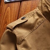 お買い得  メンズジャケット＆コート-男性用 ボンバージャケット バーシティジャケット アウトドア 日常 防風 刺繍 ポケット 春 秋 純色 カジュアル ミリタリースタイル スタンド レギュラー レギュラー レギュラー ブラック アーミーグリーン カーキ色 ジャケット
