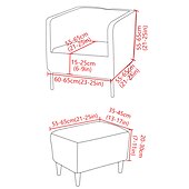 billiga Fåtöljskydd och armlöst stoltäckning-stretch fyrkantiga badkar stol vinröd slipcover sofföverdrag möbelskydd hög stretch 1 stycke soffa stolsöverdrag för vardagsrum slitstarkt spandex tyg icke glidtvättbar