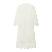 cheap Cover Up-Women&#039;s Cardigan Lace Solid Color Basic Casual Lace Long Sleeve Loose Sweater Cardigans Open Front Spring Summer White Black / Holiday