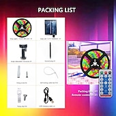voordelige Neon LED-verlichting-halloween kerst neonlicht met solar led-licht met smd2835 afstandsbediening 8-modus kleurwisselend opladen via usb 1000 mah ip67 waterdicht buitendecoratie automatische timing