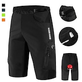 voordelige Heren Shorts, Panty&#039;s &amp; Broeken-WOSAWE Voor heren MTB shorts Wielrenshorts Fietsen Gewatteerde shorts MTB shorts Ruim Passend Bergracen Wegwielrennen Sport 3D-pad Fietsen Ademend Anatomisch ontwerp Zwart Groen Siliconen Kleding