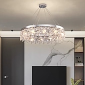 cheap Chandeliers-50cm Unique Design Chandelier Stainless Steel Electroplated Modern 220-240V