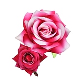 abordables Accesorios para el peinado del cabello-Boho chic garland doble franela rosa pinzas para el cabello para mujer niña banda para el cabello tenedor peine horquilla flor joyería accesorios para el cabello