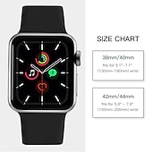 baratos Pulseiras de Apple Watch-Pacote com 6 Pulseira Esportiva Compatível com Pulseira Apple Watch 38mm 40mm 41mm 42mm 44mm 45mm 49mm Feminino Masculino Impermeável Silicone macio pulseira de substituição para Série iwatch Ultra 8