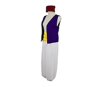 abordables Déguisements pour hommes-Aladdin et la lampe magique Prince Aladdin Costume Cosplay de Film for Homme Adulte Carnaval Mascarade Enterrement de Vie de Jeune Fille
