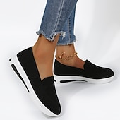 ieftine Adidași de Damă-Pentru femei Adidași Mărime Plus Size Pantofi Flyknit Zilnic Mată Toc Platformă Vârf rotund Plimbare Sintetice Loafer Negru Albastru Închis Gri