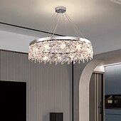 cheap Chandeliers-50cm Unique Design Chandelier Stainless Steel Electroplated Modern 220-240V