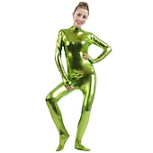olcso Fényes-Zentai öltöny Szerepjáték Jelmezek Cicaruha Macskanő Farsangi jelmez Overall Női Szerepjáték Szexi jelmez Tömör szín Spandex Lycra Ruha mert Álarcos mulatság Felnőttek