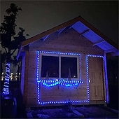 olcso Elemmel működő-led kötél lámpák led zsinór lámpák kültéri vízálló ip65 karácsonyi tündérlámpák 30m-300led 22m-200led 12m-100led 7m-50 led 8 üzemmód elemes fényerőszabályzó/időzítő távirányítóval bulihoz