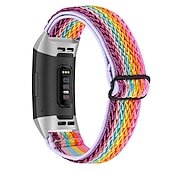 baratos Pulseiras de relógio Fitbit-Pulseira de Smartwatch Compatível com Fitbit Charge 4 / Charge 3 / Charge 3 SE Charge 5 Charge 2 Náilon Relógio inteligente Alça Entrançado Ajustável Respirável Loop Solo Substituição Pulseira