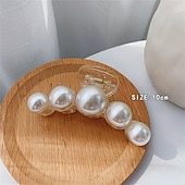economico Accessori per acconciature-5 pezzi clip di artigli per capelli di grandi dimensioni clip di capelli neri bianchi spessi clip di mascelle per capelli lunghi barrettes accessori per capelli per donne e ragazze