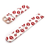 cheap Samsung Watch Bands-Watch Band for Samsung Watch 7/6/5/4 40/44mm, Galaxy Watch 5 Pro 45mm, Galaxy Watch 6/4 Classic 42/46/43/47mm, Watch 3, Active 2, Gear S3 S2 Silicone Replacement  Strap 20mm 22mm Adjustable Floral